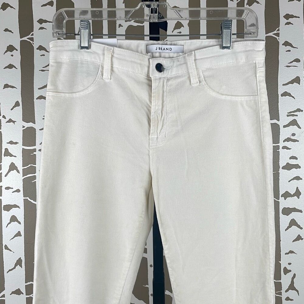 NEW J Brand Super Skinny Mid-Rise Velvet Jean Pearl 29 - Picture 3 of 10